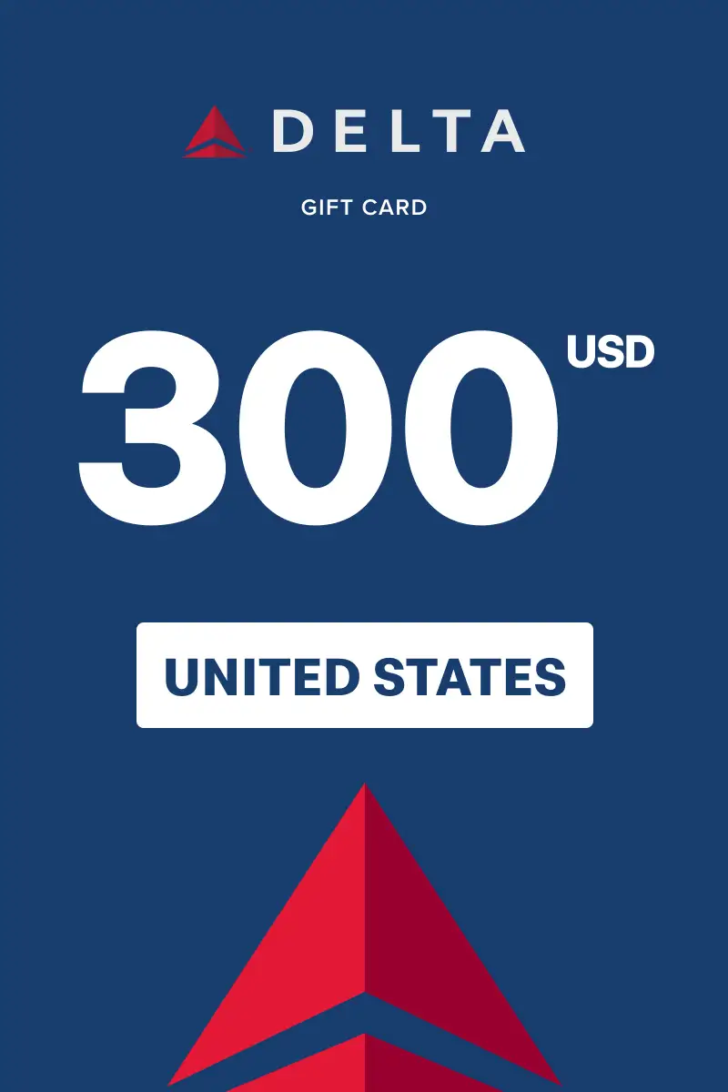 Delta Air Lines 300 USD Gift Card (United States) - Digital Key