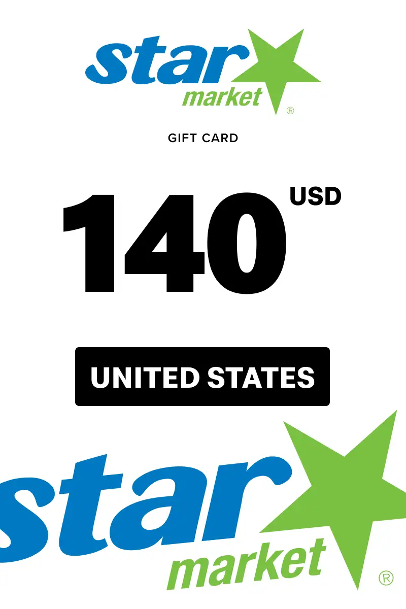 Star Market 140 USD Gift Card (United States) - Digital Key