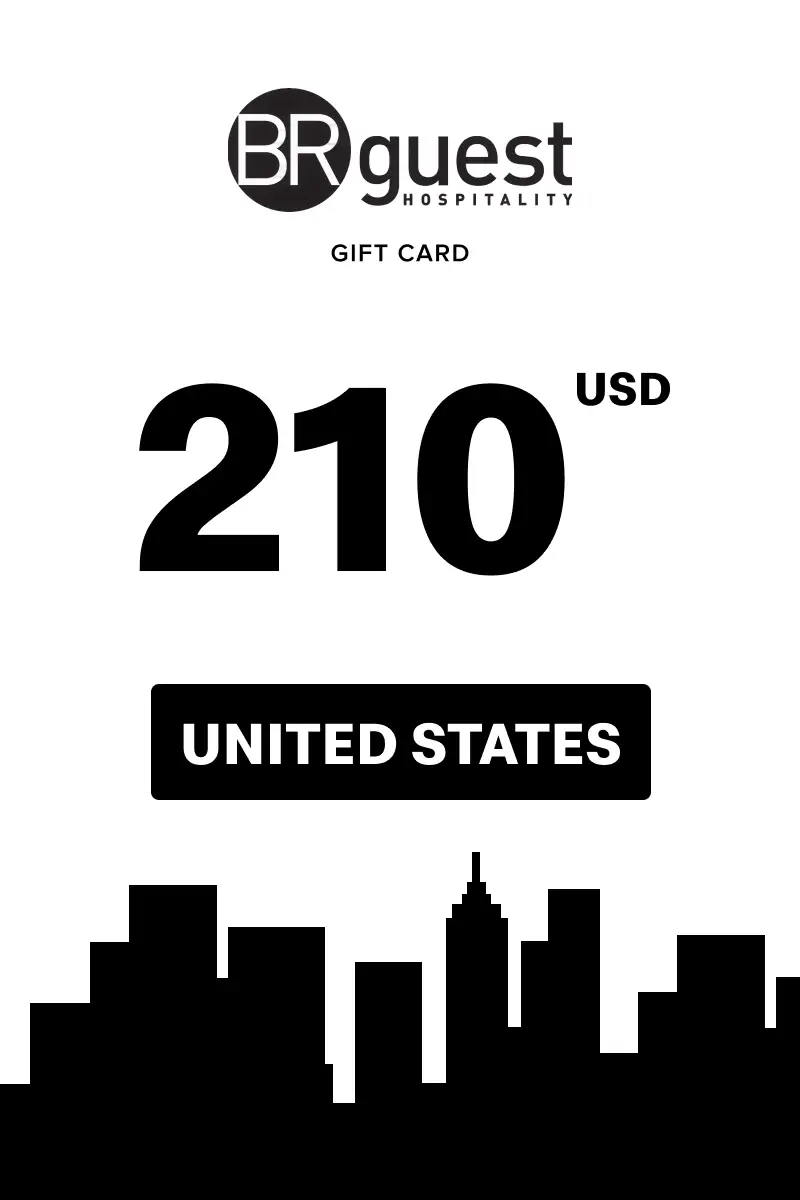 BR Guest Hospitality 210 USD Gift Card (United States) - Digital Key