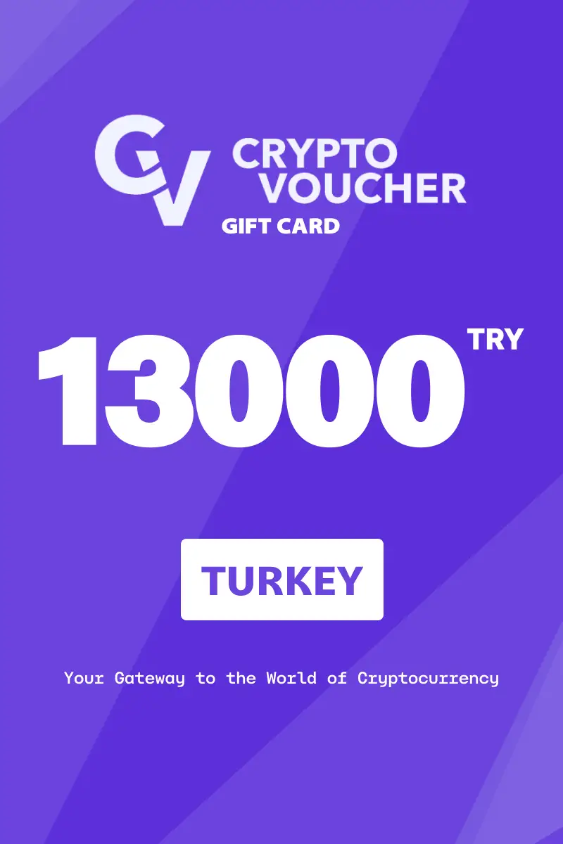 Crypto Voucher 13000 TRY Gift Card (Turkey) - Digital Key