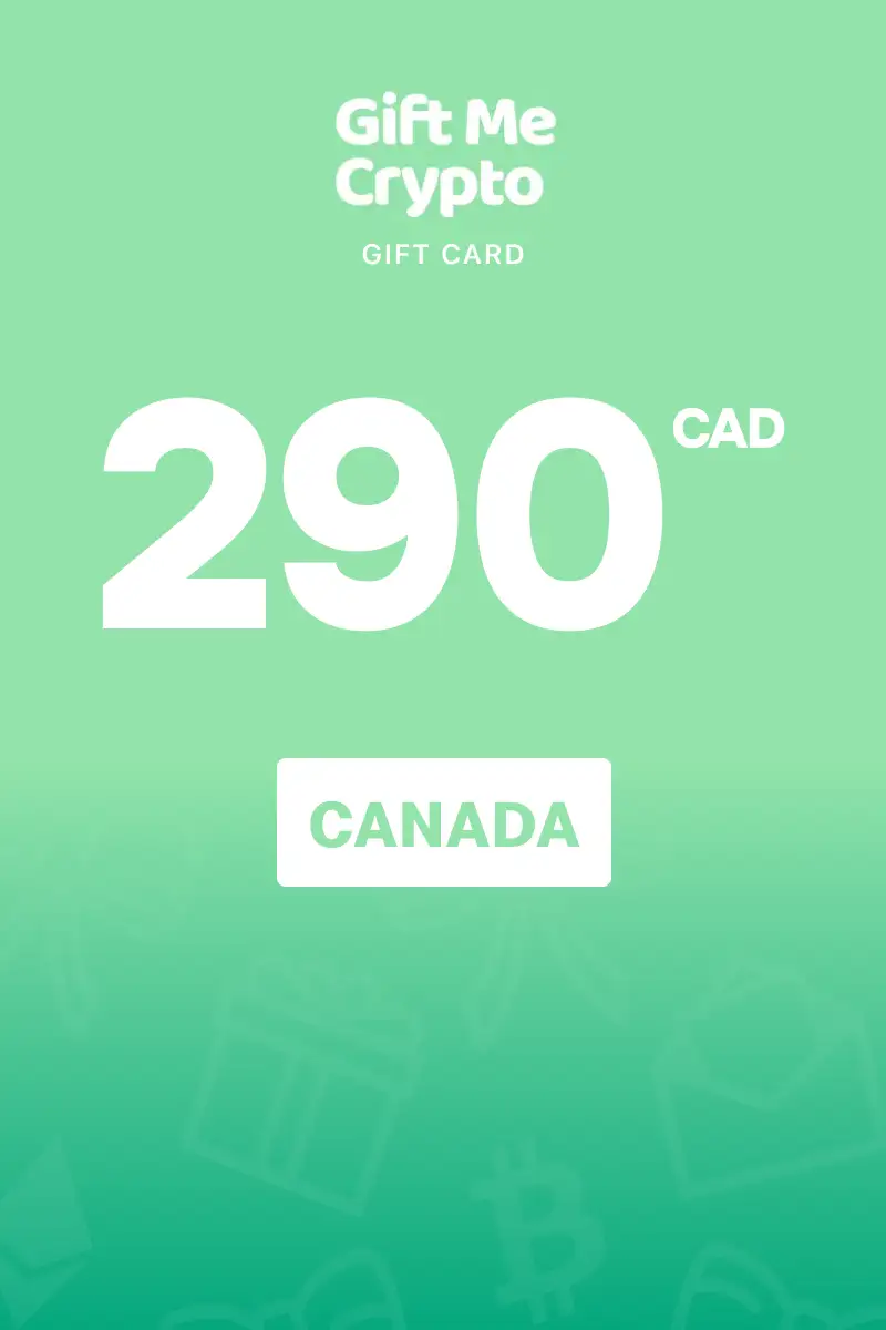 Gift Me Crypto 290 CAD Gift Card (Canada) - Digital Key