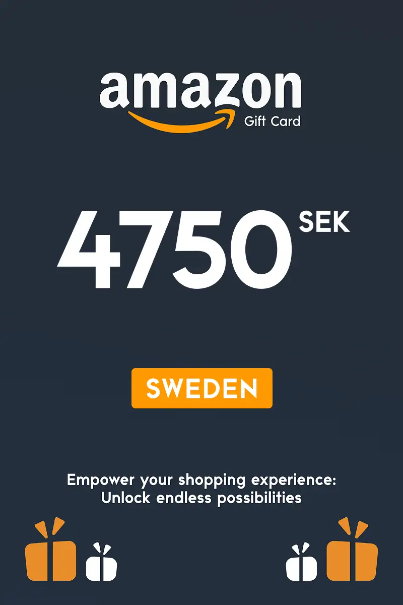 Amazon 4750 SEK Gift Card (Sweden) - Digital Key