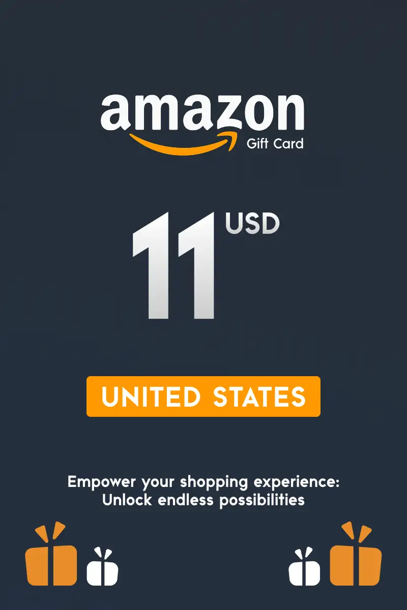 Amazon 11 USD Gift Card (United States) - Digital Key