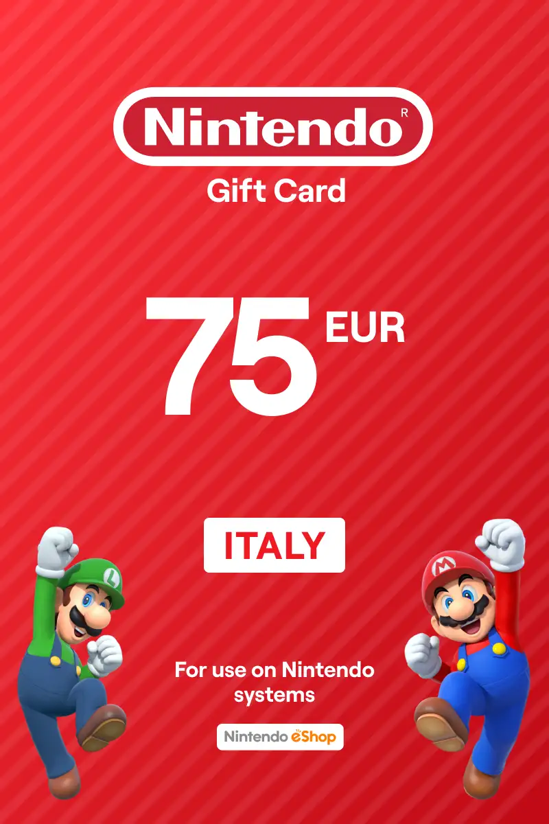 Nintendo eShop 75 EUR Gift Card (Italy) - Digital Key