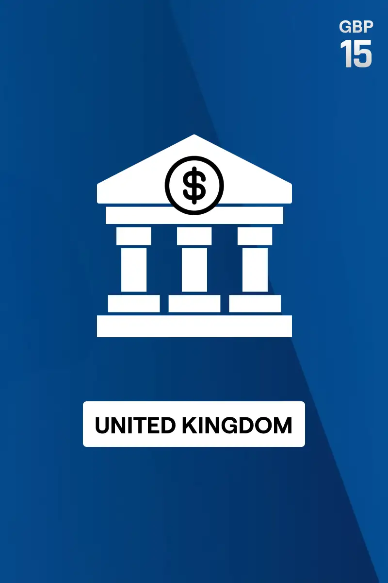 Rewarble Bank Transfer 15 GBP Gift Card (United Kingdom) - Rewarble - Digital Key