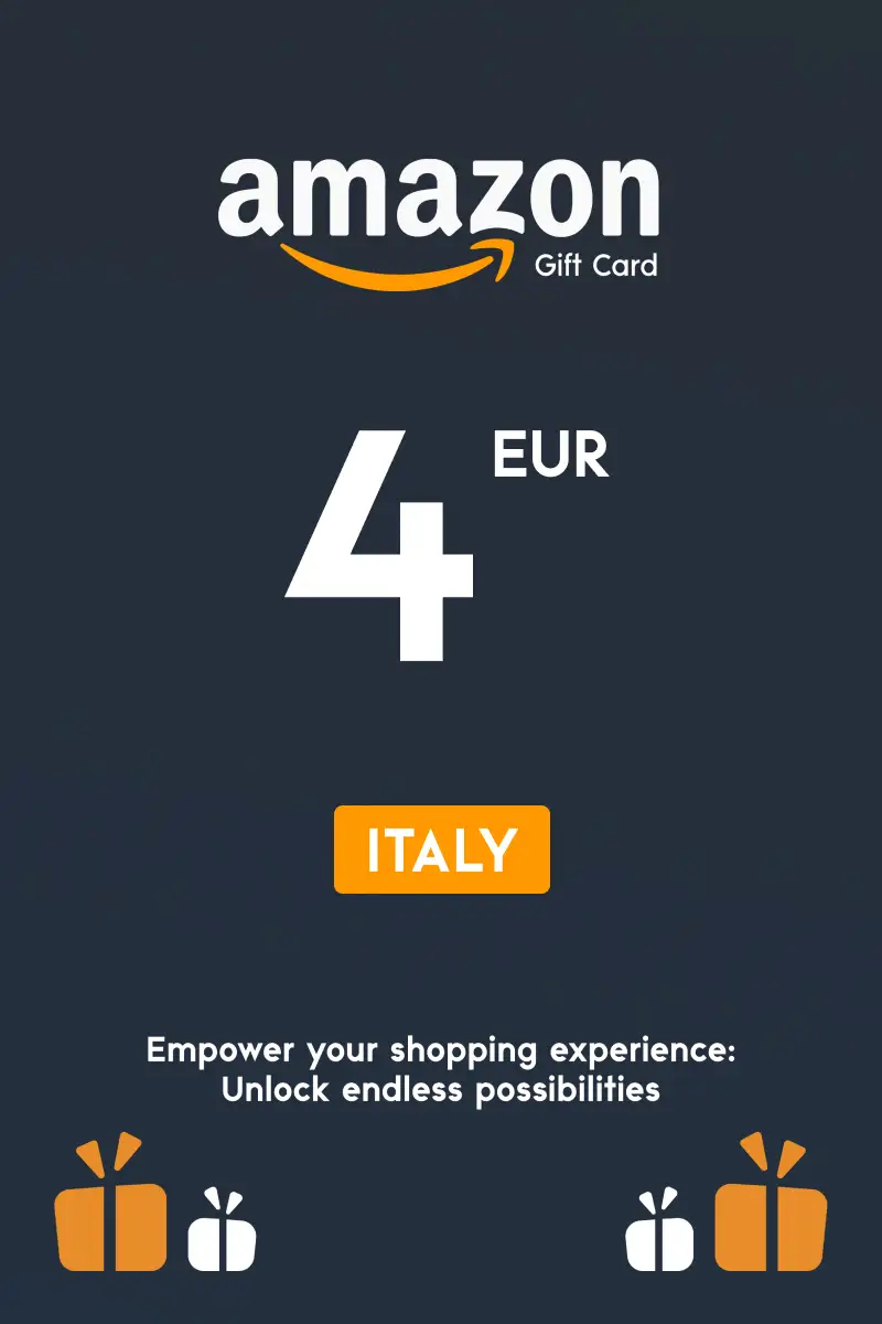 Amazon 4 EUR Gift Card (Italy) - Digital Key