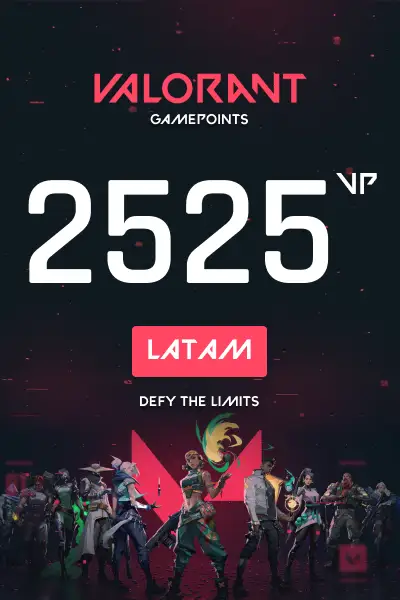 VALORANT 2525 Valorant Points (LATAM) - Digital Key
