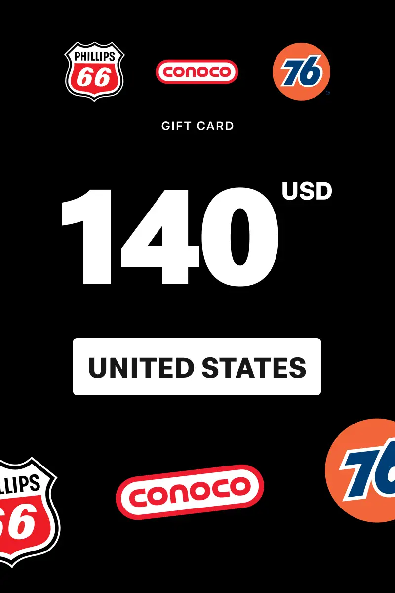 Phillips 66 - Conoco - 76 140 USD Gift Card (United States) - Digital Key