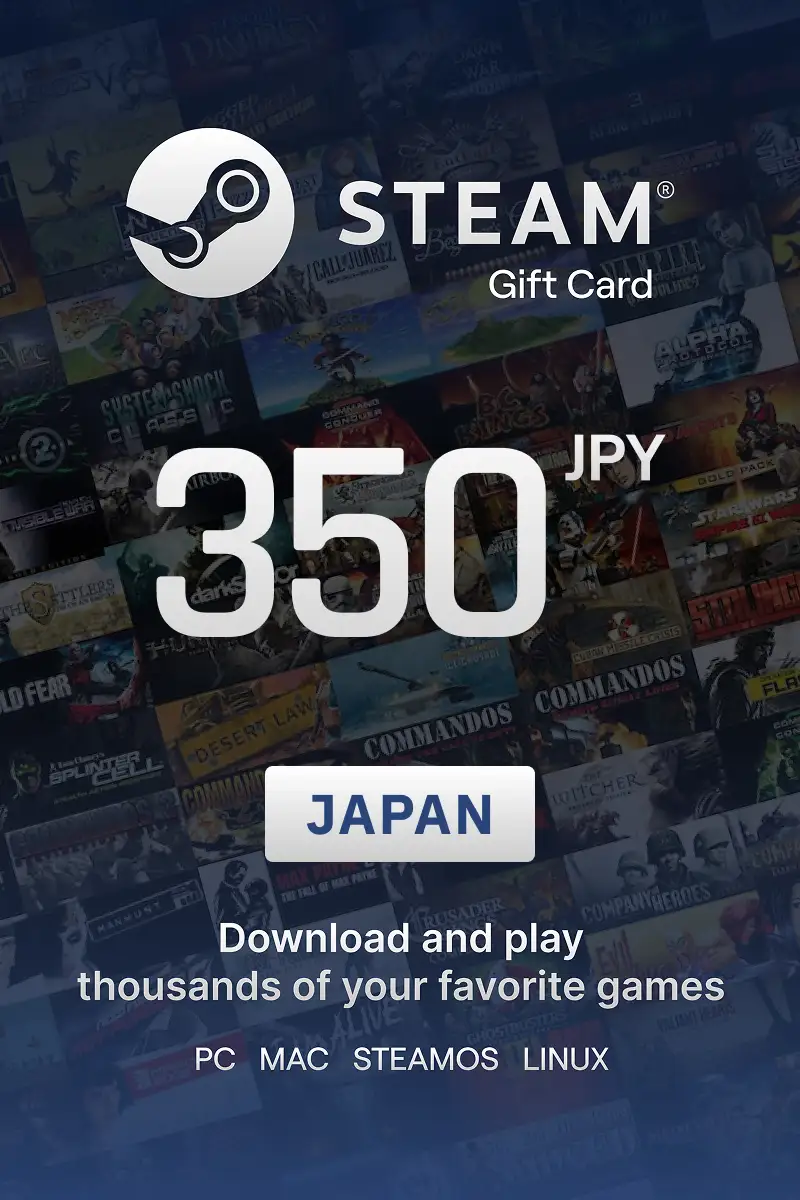 Steam Wallet 350 JPY Gift Card (Japan) - Digital Key