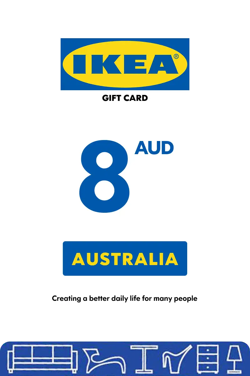 IKEA 8 AUD Gift Card (Australia) - Digital Key