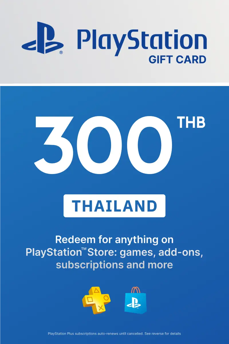 PlayStation Store 300 THB Gift Card (Thailand) - Digital Key