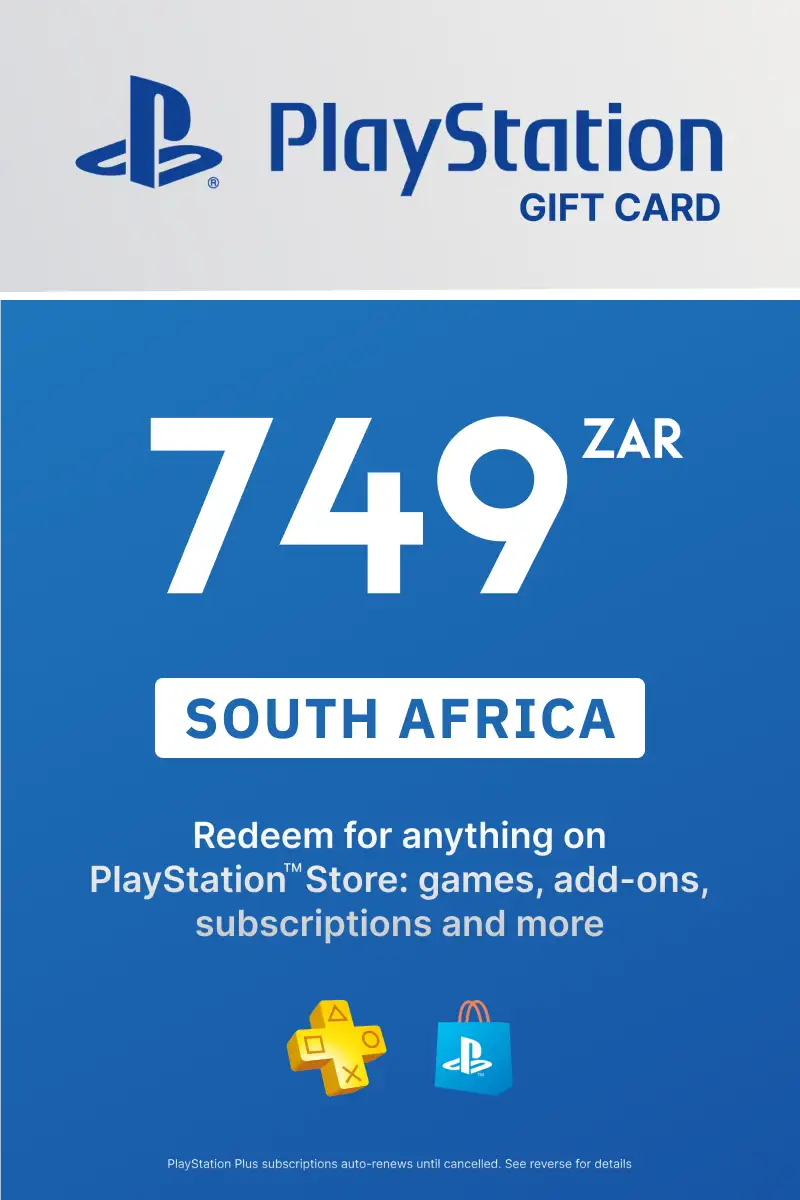 PlayStation Store 749 ZAR Gift Card (South Africa) - Digital Key