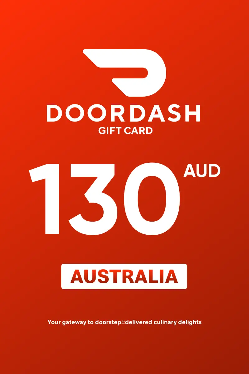 DoorDash 130 AUD Gift Card (Australia) - Digital Key