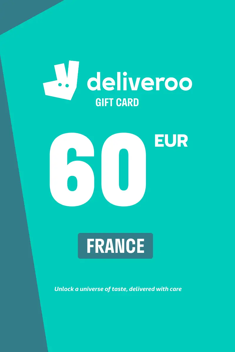 Deliveroo 60 EUR Gift Card (France) - Digital Key