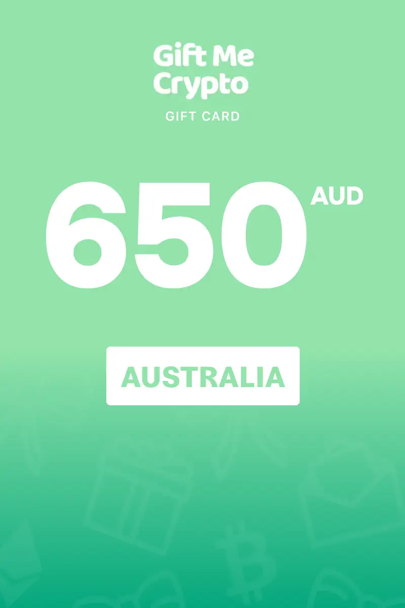 Gift Me Crypto 650 AUD Gift Card (Australia) - Digital Key