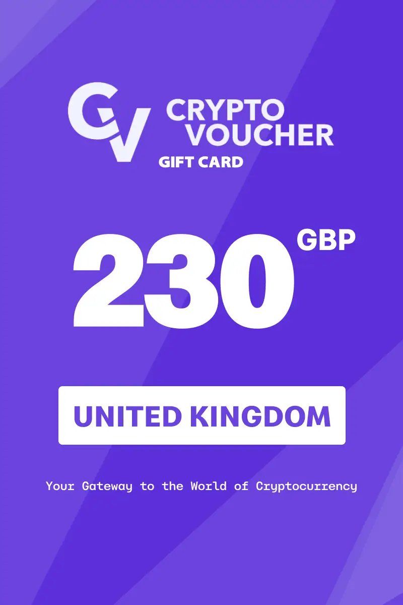 Crypto Voucher 230 GBP Gift Card (United Kingdom) - Digital Key