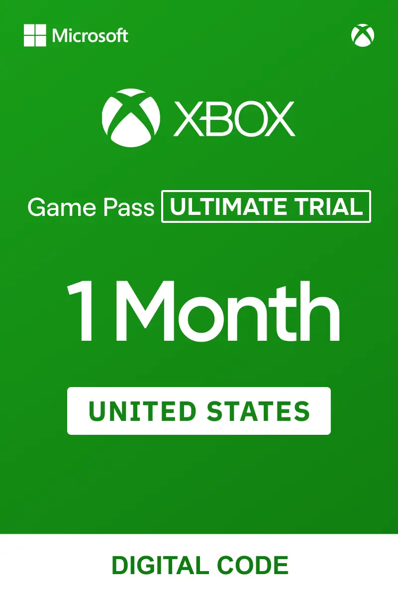 Xbox Game Pass Ultimate 1 Month Trial (United States) - Xbox Live - Digital Key
