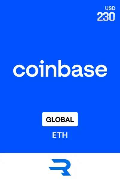 Rewarble Coinbase (ETH) 230 USD Gift Card (Global) - Rewarble - Digital Key