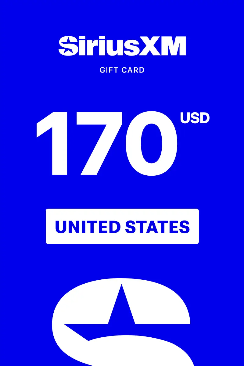 SiriusXM 170 USD Gift Card (United States) - Digital Key