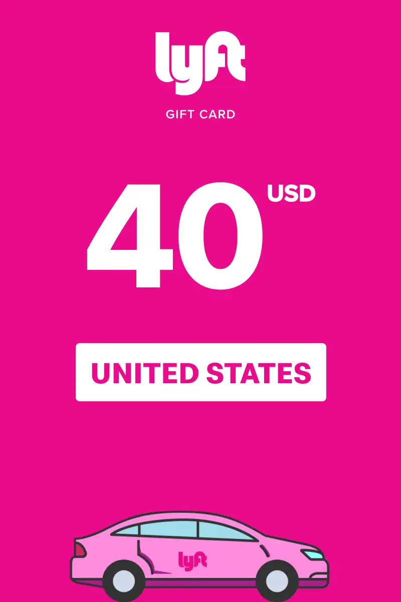 Lyft 40 USD Gift Card (United States) - Digital Key