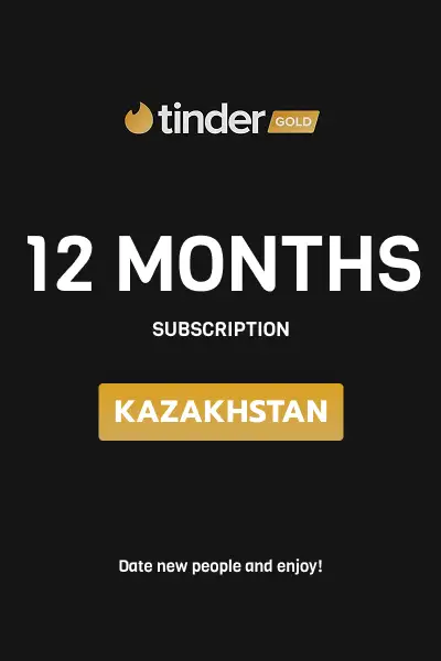 Tinder Gold 12 Months Subscription (Kazakhstan) - Digital Key