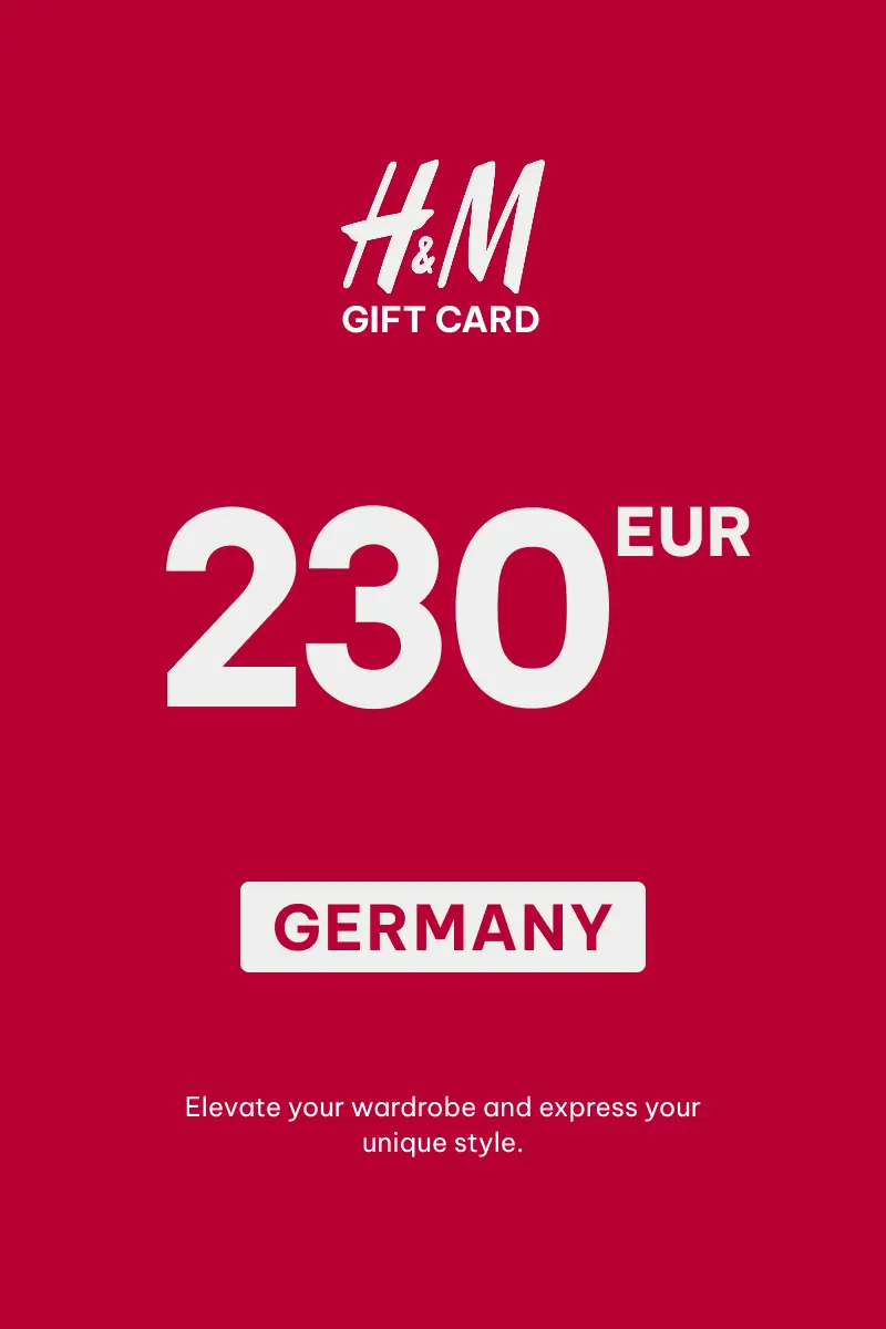 HandM 230 EUR Gift Card (Germany) - Digital Key