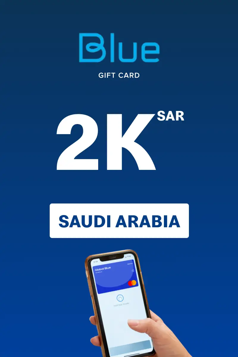 Blue Prepaid 2000 SAR Gift Card (Saudi Arabia) - Digital Key