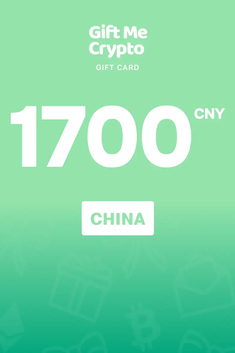 Gift Me Crypto 1700 CNY Gift Card (China) - Digital Key