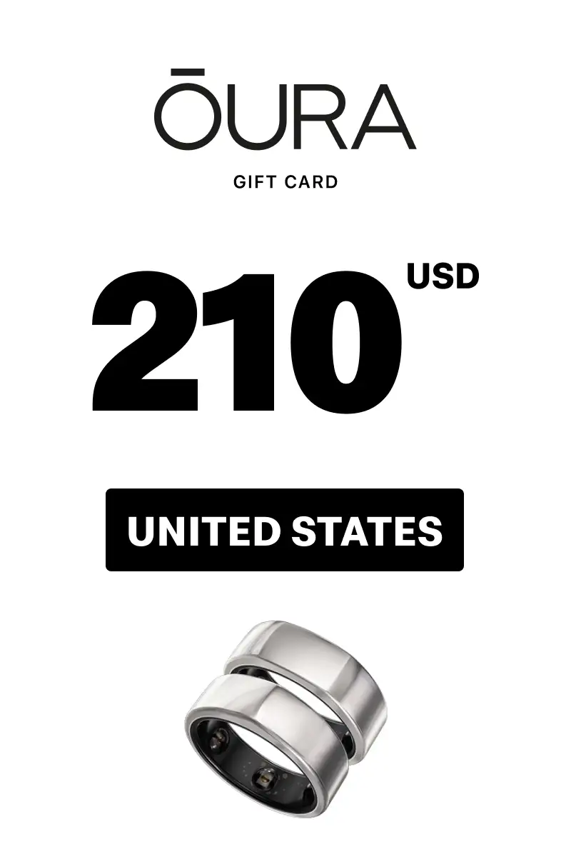 Oura Ring 210 USD Gift Card (United States) - Digital Key