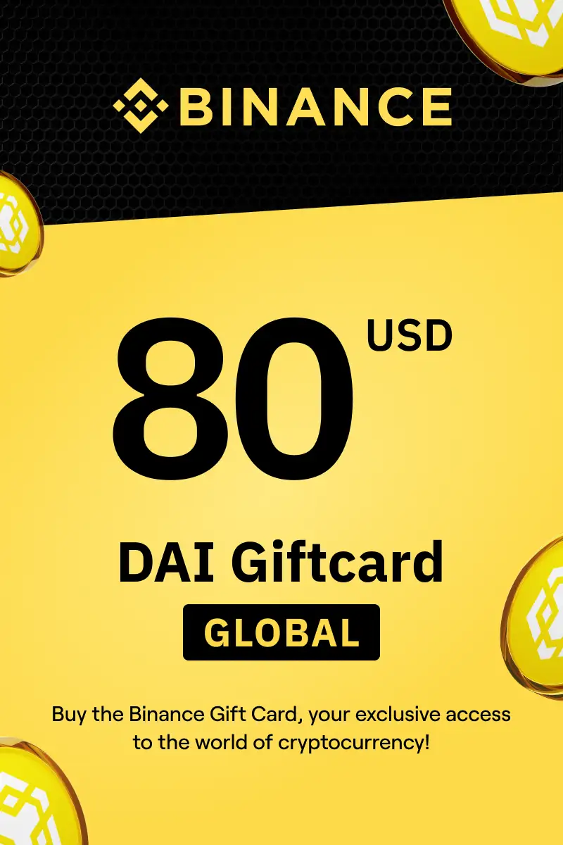 Binance (DAI) 80 USD Gift Card (Global) - Digital Key