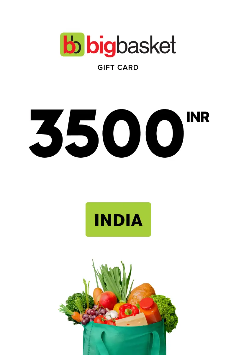 Bigbasket 3500 INR Gift Card (India) - Digital Key