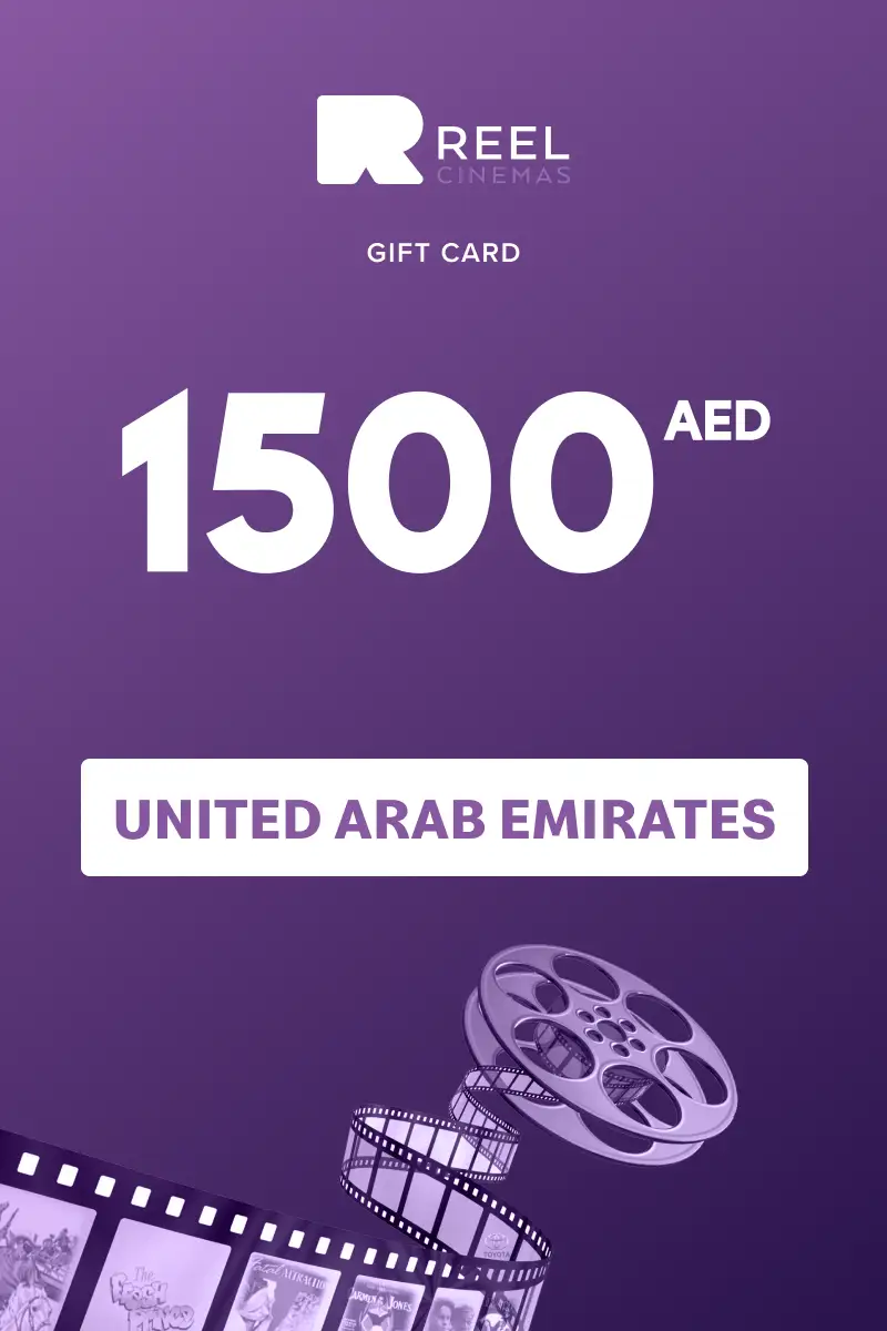 Reel Cinema 1500 AED Gift Card (United Arab Emirates) - Digital Key