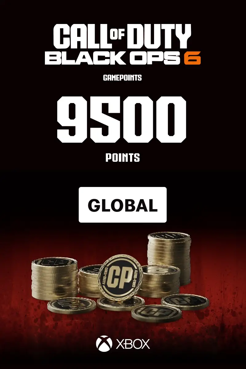 Call of Duty Black Ops 6 - 9500 Points (Global) (Xbox One / Xbox Series X|S) - Xbox Live - Digital Key