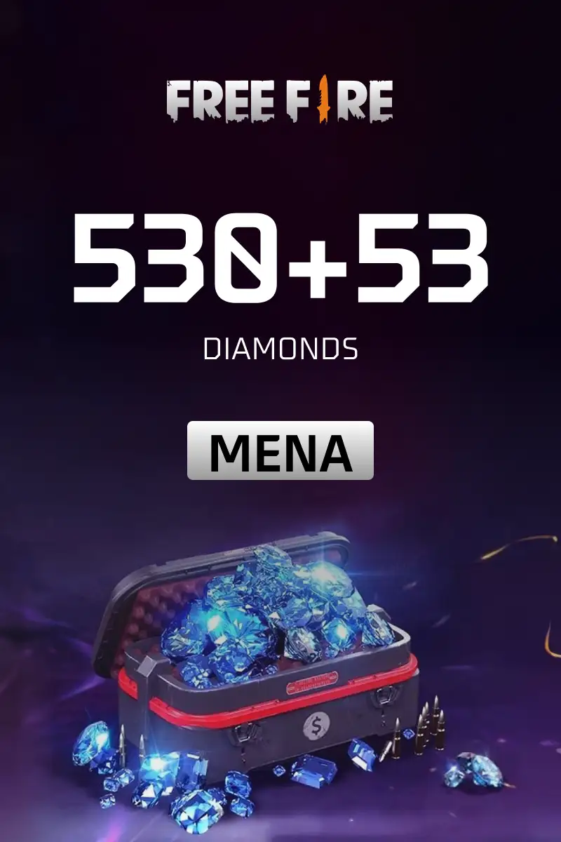 Garena Free Fire - 530 + 53 Diamonds (MENA) - Digital Key