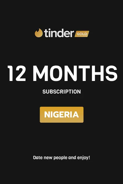 Tinder Gold 12 Months Subscription (Nigeria) - Digital Key