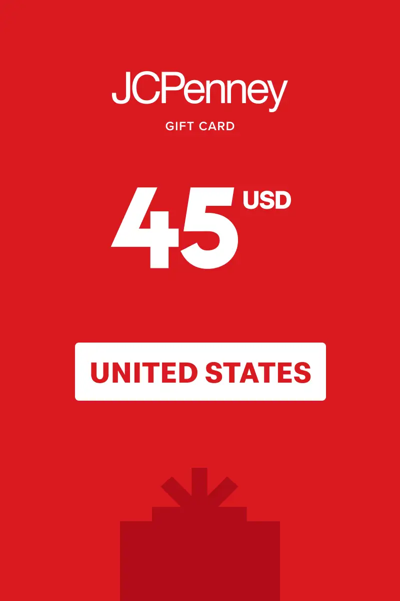 JCPenney 45 USD Gift Card (United States) - Digital Key
