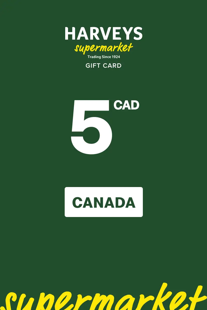 Harvey’s 5 CAD Gift Card (Canada) - Digital Key