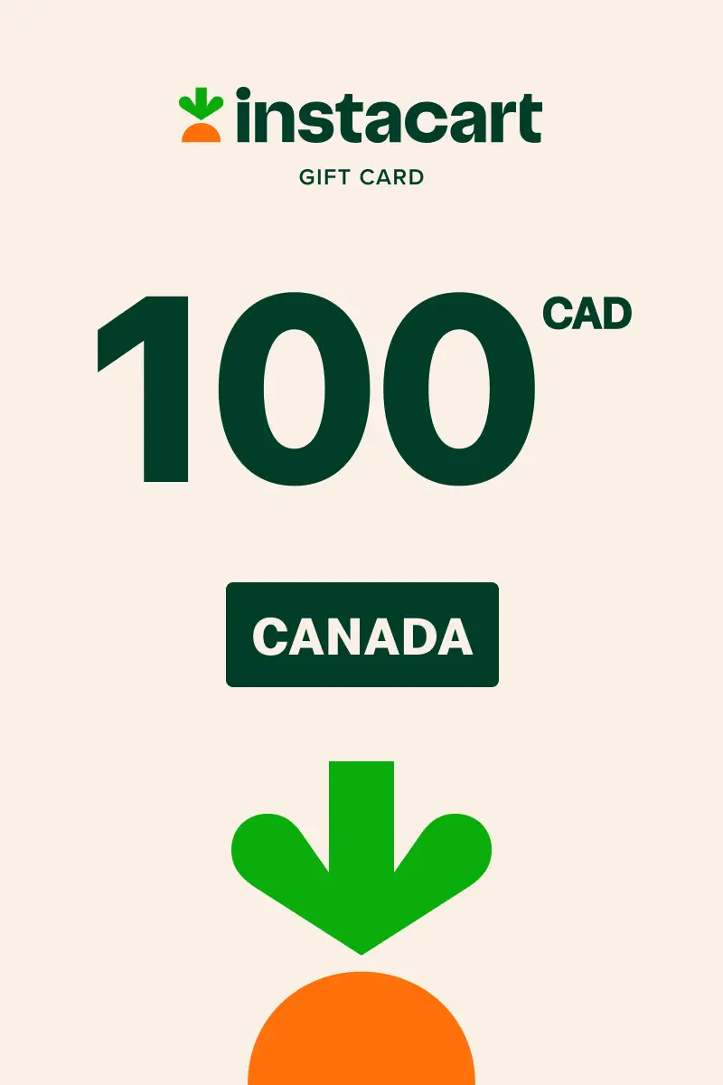 Instacart 100 CAD Gift Card (Canada) - Digital Key