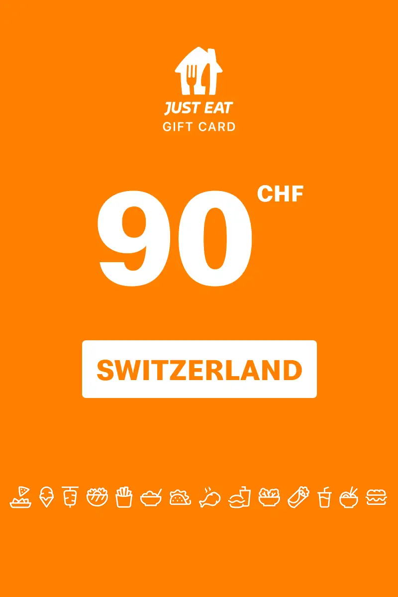 Just Eat 90 CHF Gift Card (Switzerland) - Digital Key