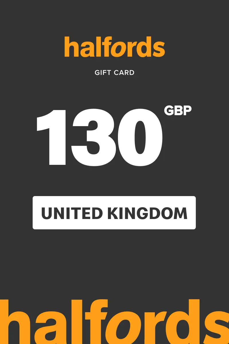 Halfords 130 GBP Gift Card (United Kingdom) - Digital Key