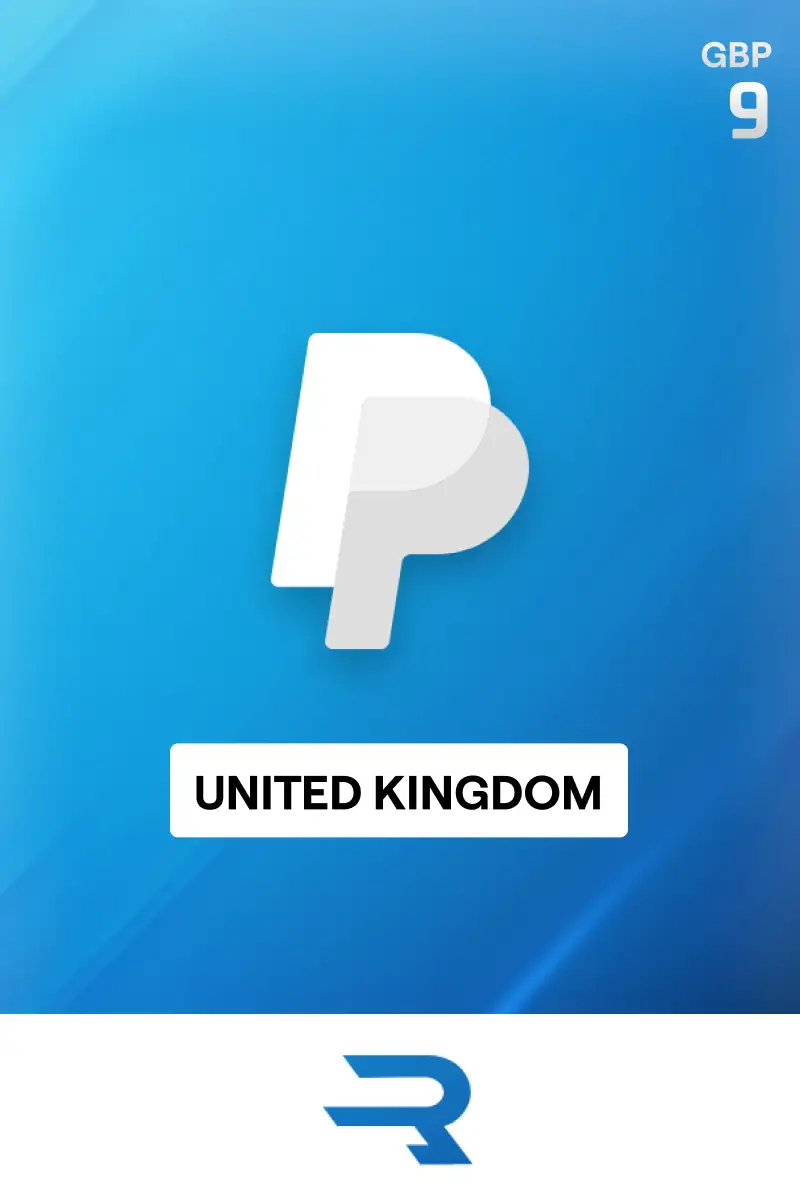 Rewarble Paypal 9 GBP Gift Card (United Kingdom) - Rewarble - Digital Key