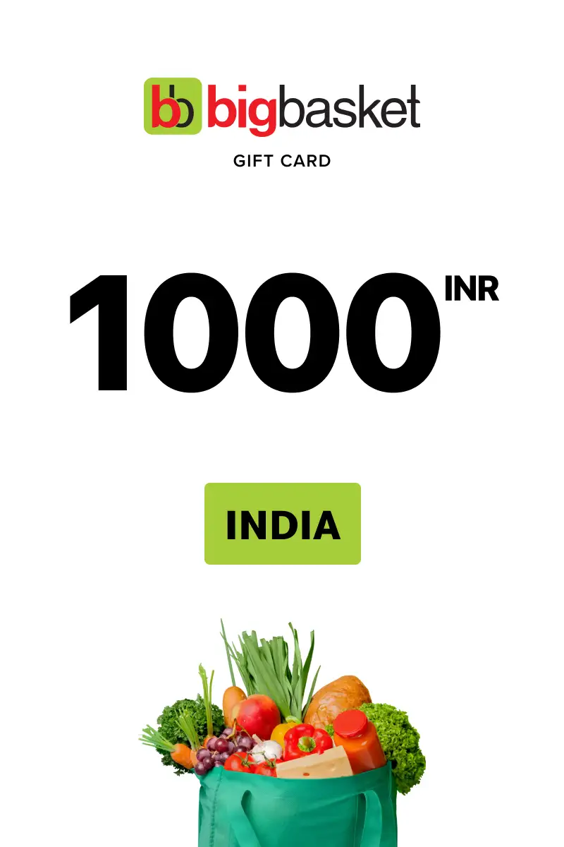 Buy Bigbasket 1000 INR Gift Card (India) Digital Key