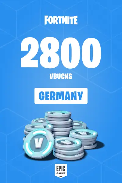 Fortnite - 2800 V-Bucks Card (Germany) - Epic Games - Digital Key
