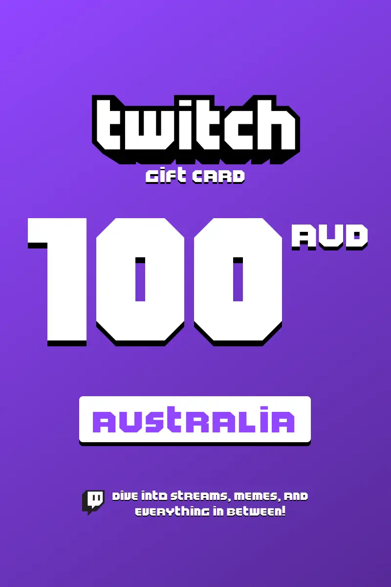 Twitch 100 AUD Gift Card (Australia) - Digital Key