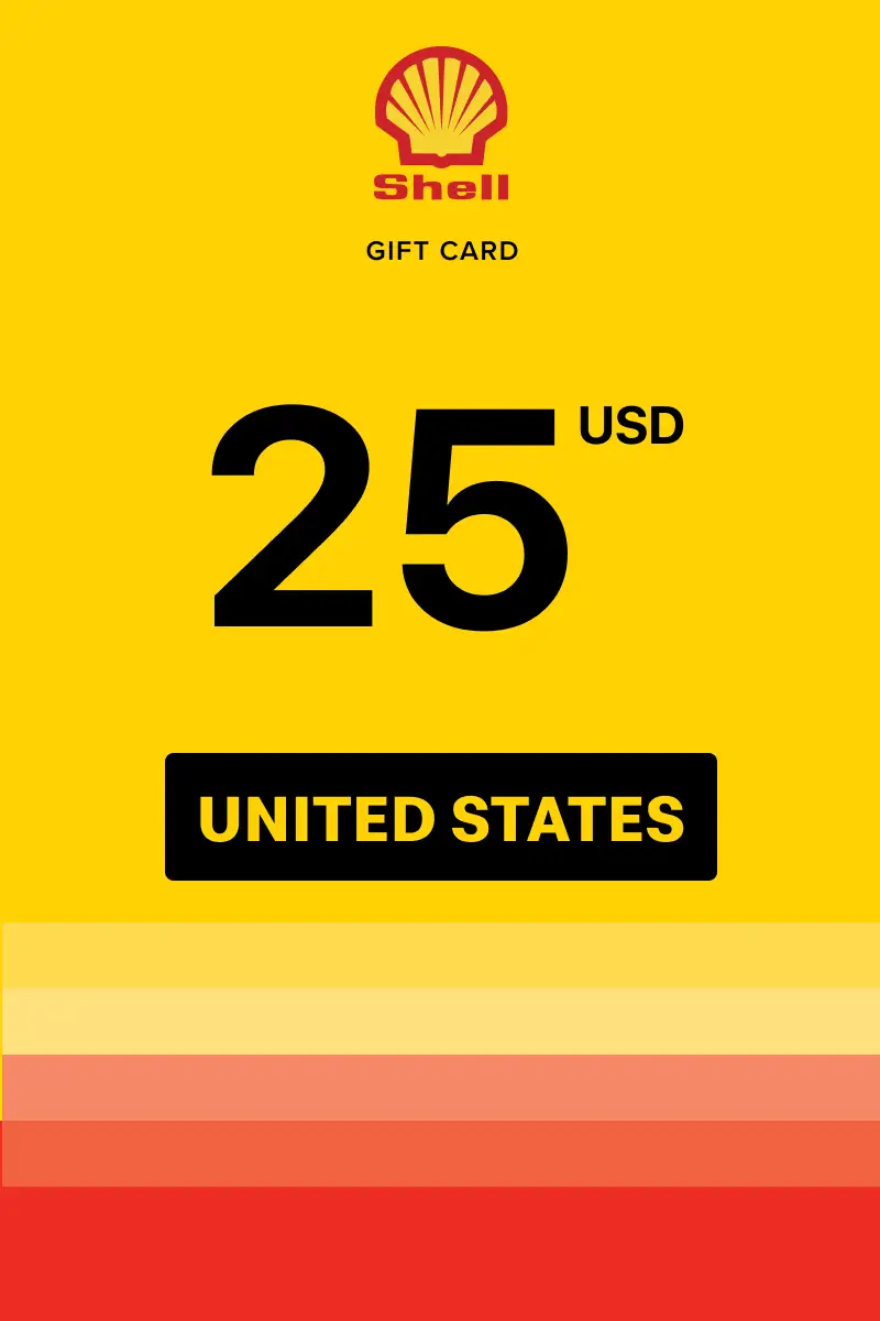 Shell 25 USD Gift Card (United States) - Digital Key