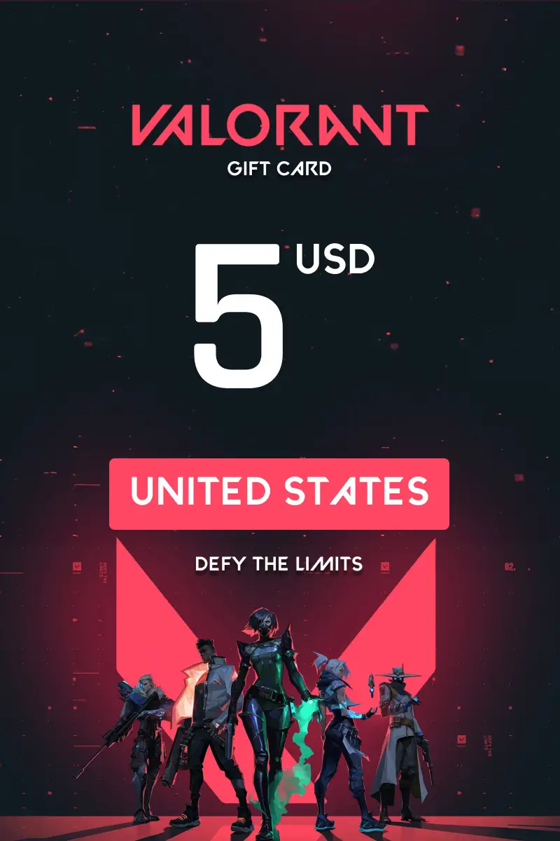 Valorant 5 USD Gift Card (United States) - Digital Key
