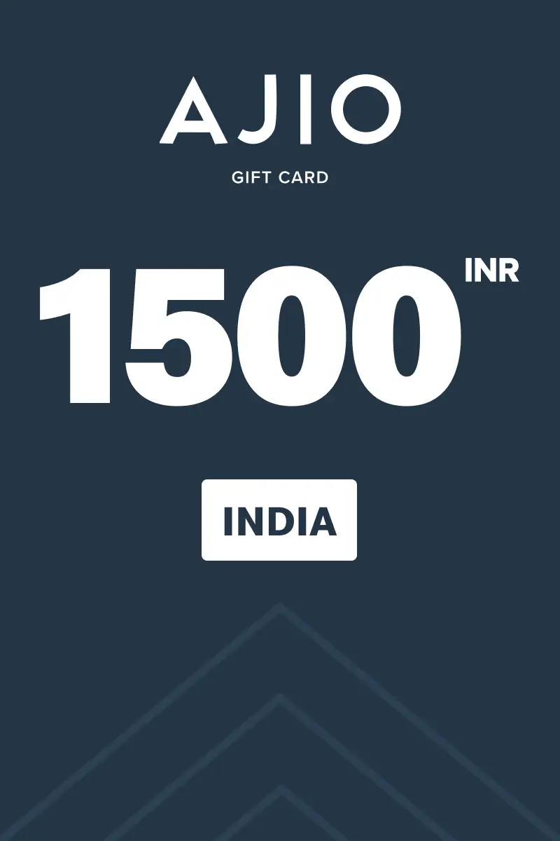 AJIO 1500 INR Gift Card (India) - Digital Key