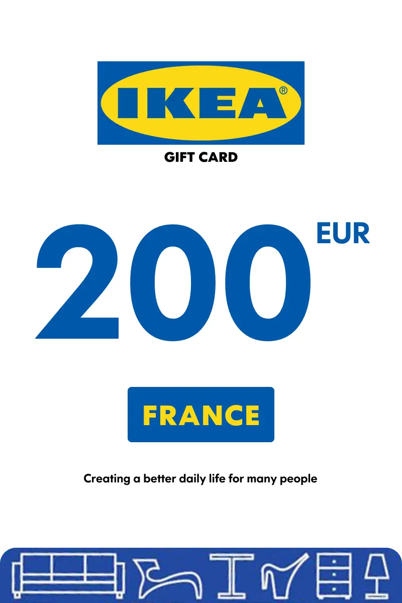 IKEA 200 EUR Gift Card (France) - Digital Key