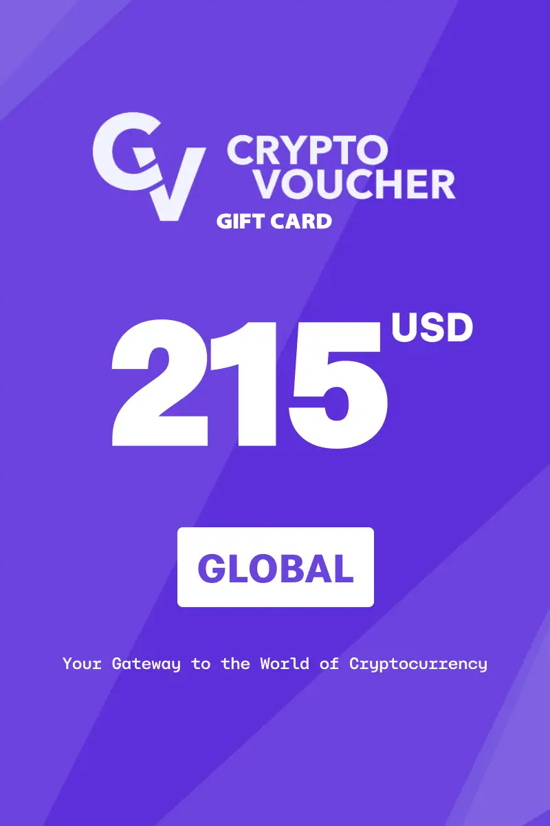 Crypto Voucher 215 USD Gift Card (Global) - Digital Key