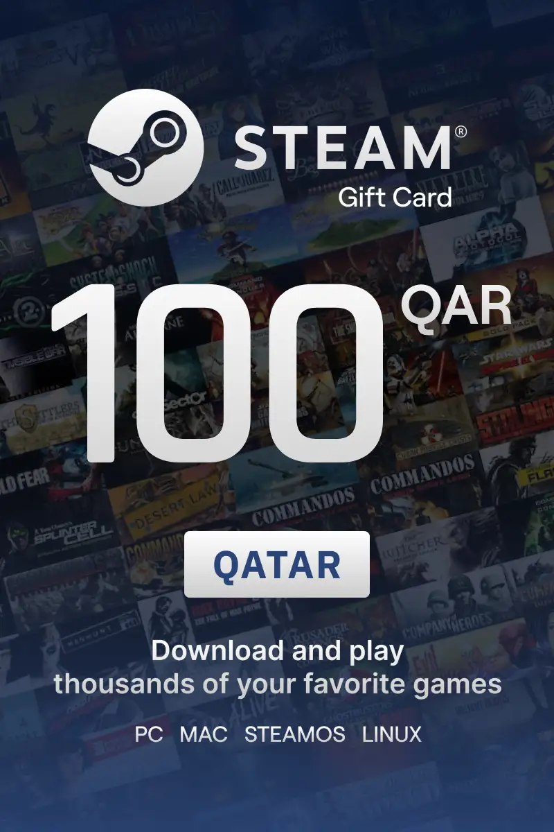 Steam Wallet 100 QAR Gift Card (Qatar) - Digital Key